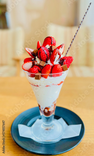 バレンタインパフェ