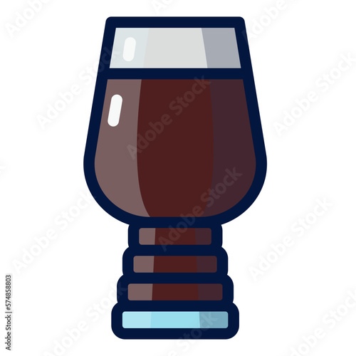 IPA beer filled outline icon
