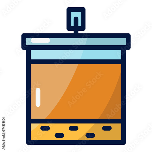 lager beer filled outline icon