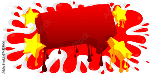 Speech Bubble Graffiti Background. Abstract modern dirty street art decoration performed in urban painting style.