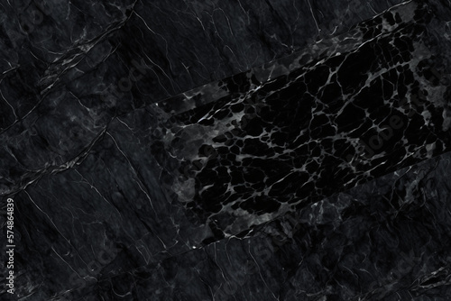 Black marble texture backdrop, AI generated