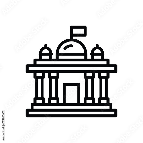 Black line icon for regime