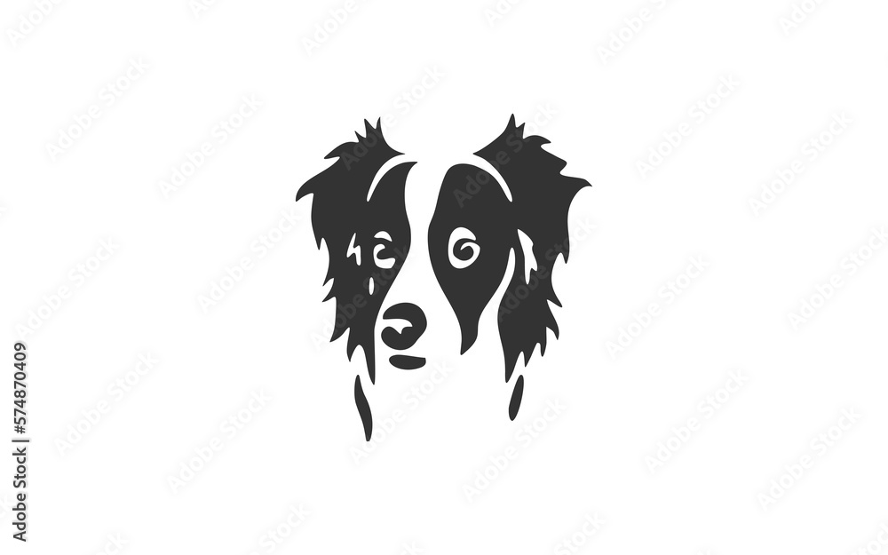 DOG logo mascot with isolated illustration for identity template DOG logo mascot with isolated illustration for identity template