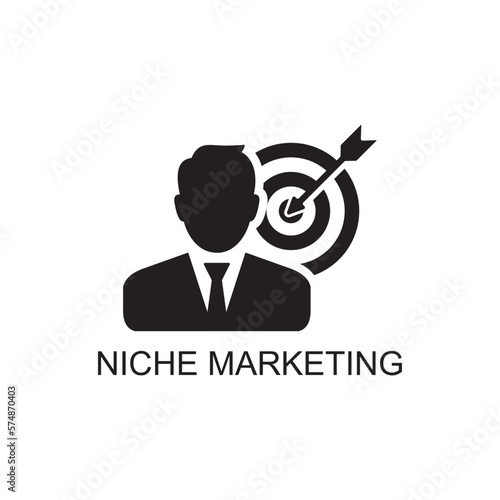 niche marketing icon , advertising icon