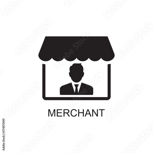merchant icon , business icon vector