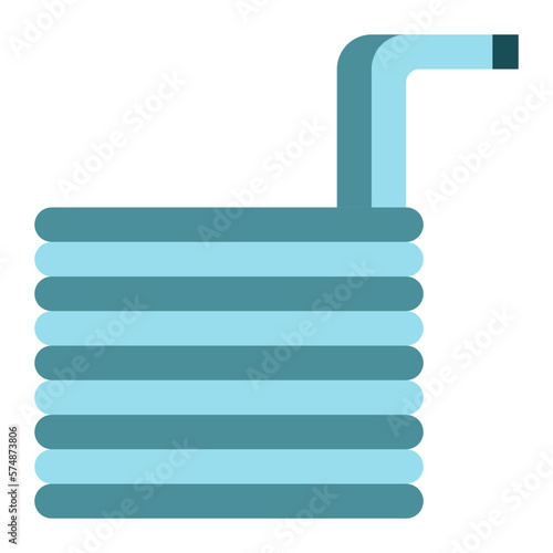 wort chiller flat icon
