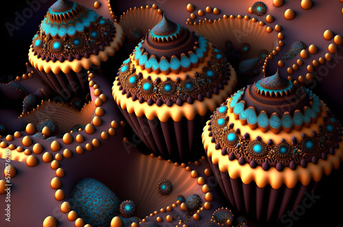 Fractal Cupcake - Generative AI