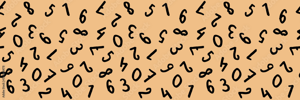 template with the image of keyboard symbols. a set of numbers. Surface template. pastel yellow orange background. Horizontal image. template with the image of keyboard symbols. a set of numbers. Surface template. pastel yellow orange background. Horizontal image.