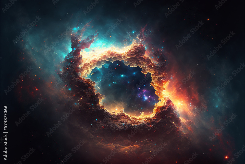 Space Background, Cosmos, Universe, made with generative AI