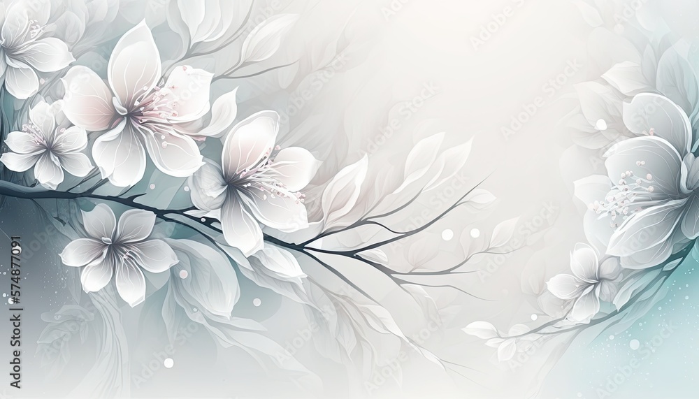 Beautiful Designer Seasonal Background with Arctic white Color Hue Spring Modern Wallpaper Template with Vibrant Hues and Stunning Scenery for Presentation, Ad, and All Applications (generative AI) Beautiful Designer Seasonal Background with Arctic white Color Hue Spring Modern Wallpaper Template with Vibrant Hues and Stunning Scenery for Presentation, Ad, and All Applications (generative AI)