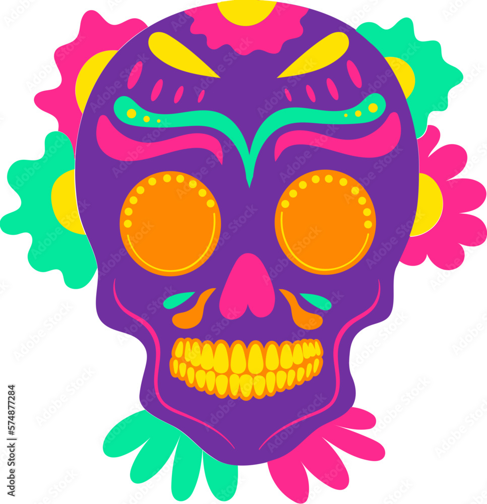 Mexican skull element Mexican skull element