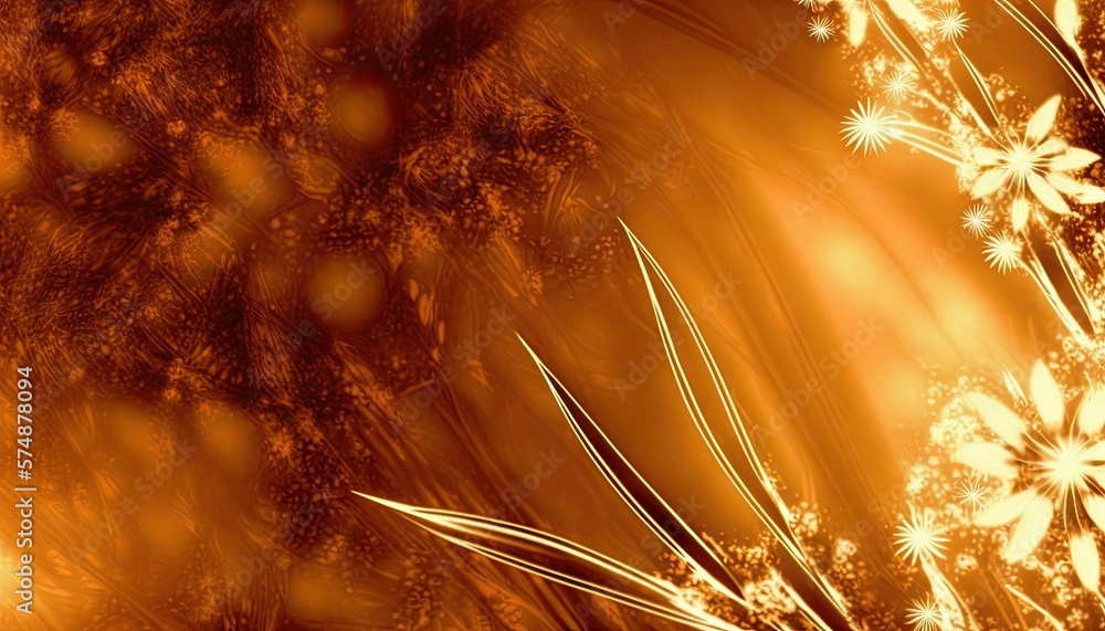 Fototapeta premium Beautiful Designer Seasonal Background with Cinnamon brown Color Hue Spring Modern Wallpaper Template with Vibrant Hues and Stunning Scenery for Presentation, Ad, and All Applications (generative AI)