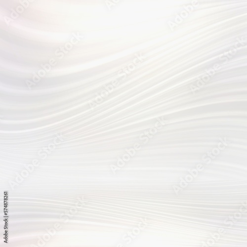 White pearl interactive lines blank 3d background. Light wavy stripes pattern blur effect. Light stainless abstract graphic. © avextra