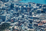 Aerial view of Cape Town downtown in South Africa