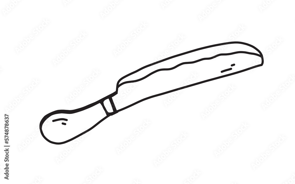 Machetes Doodle art illustration with black and white style. Machetes Doodle art illustration with black and white style.