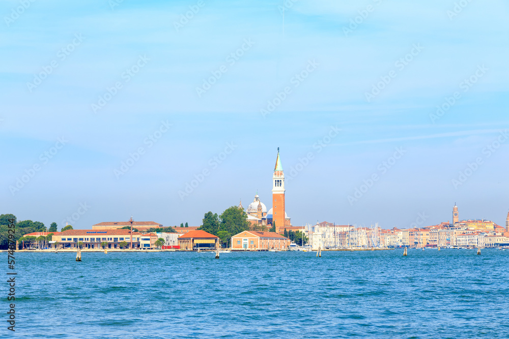Venice, Italy. Panorama of Venice, island of San Giorgio Maggiore