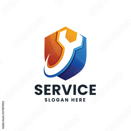 Repair Service Logo Icon Illustration