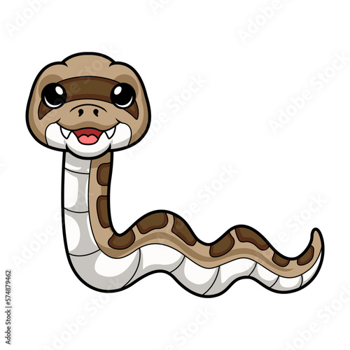 Cute happy gopher snake cartoon