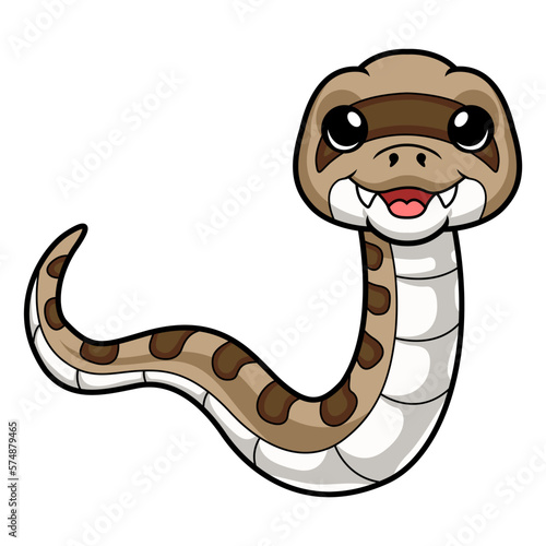 Cute happy gopher snake cartoon