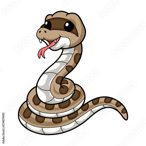 Cute happy gopher snake cartoon