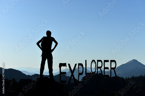 Canvas Print It takes courage, entrepreneurship and fearlessness to explore extraordinary places