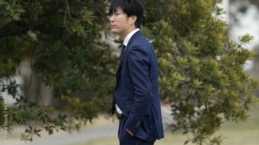 ビジネスマンの男性