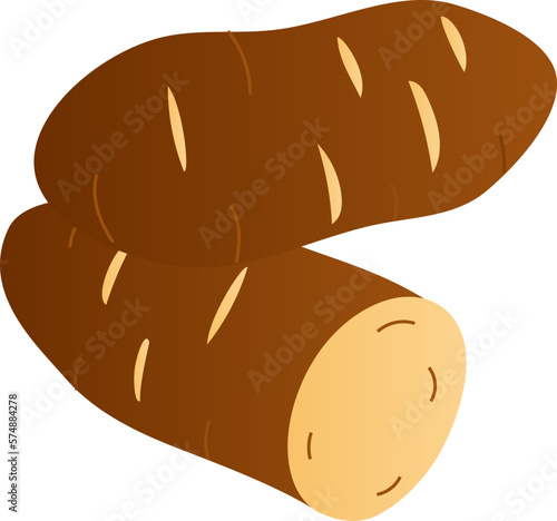 Potato flat Illustration. Healthy concept