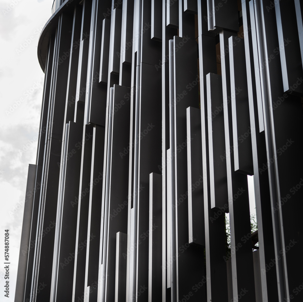 Fins aluminium decorative façade architecture Fins aluminium decorative façade architecture