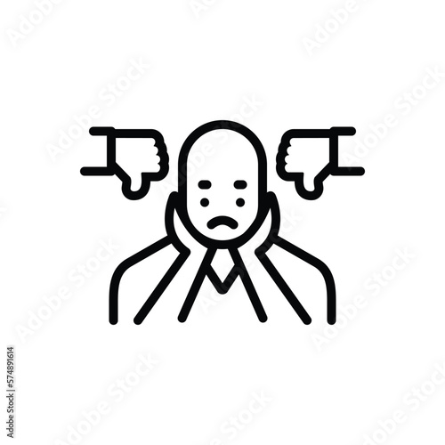 Black line icon for sucks