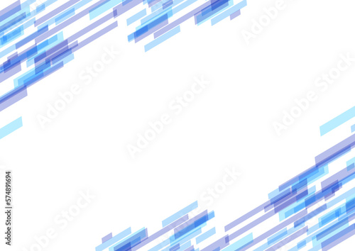 青の抽象ラインフレーム