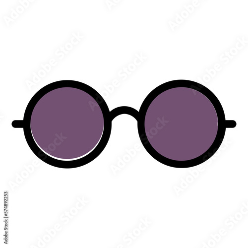 Glasses color line icon