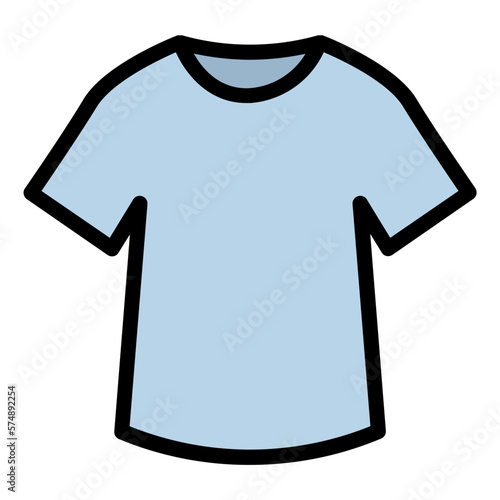 Shirt color line icon