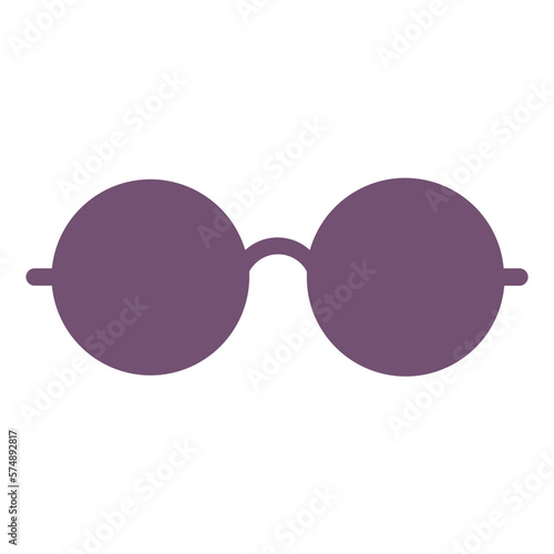 Glasses flat icon