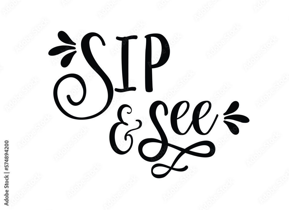 Sip and see invitations. Baby Shower invite text. Sip and see party