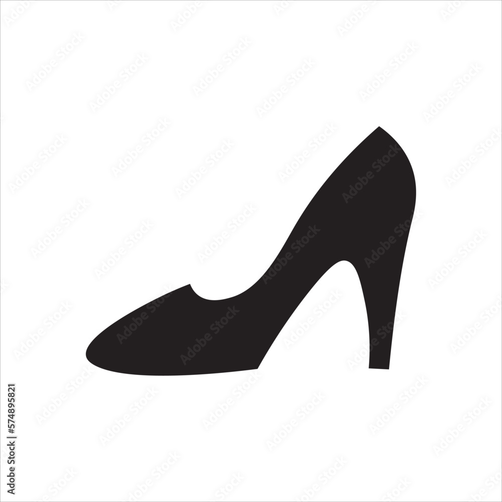 Obraz premium Women shoes icon vector illustration