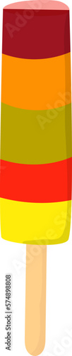 Ice lolly flat illustration