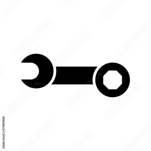 spanner icon or logo isolated sign symbol vector illustration - high quality black style vector icons
