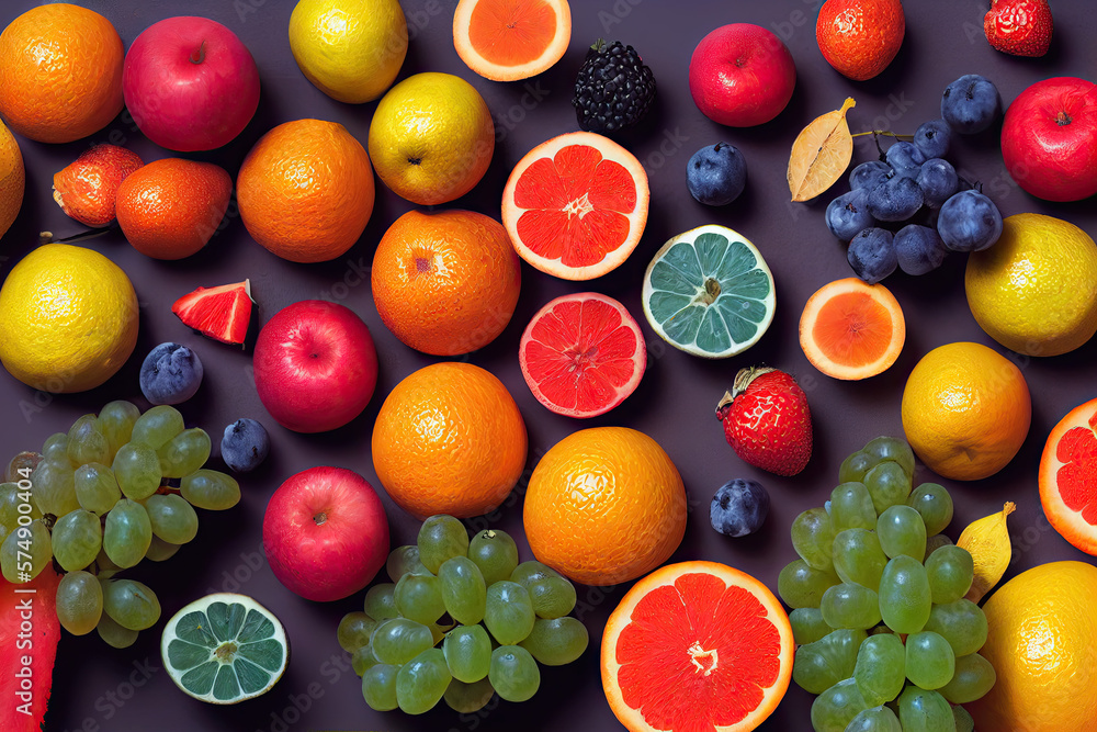 Different kinds of fruit generative AI Different kinds of fruit generative AI