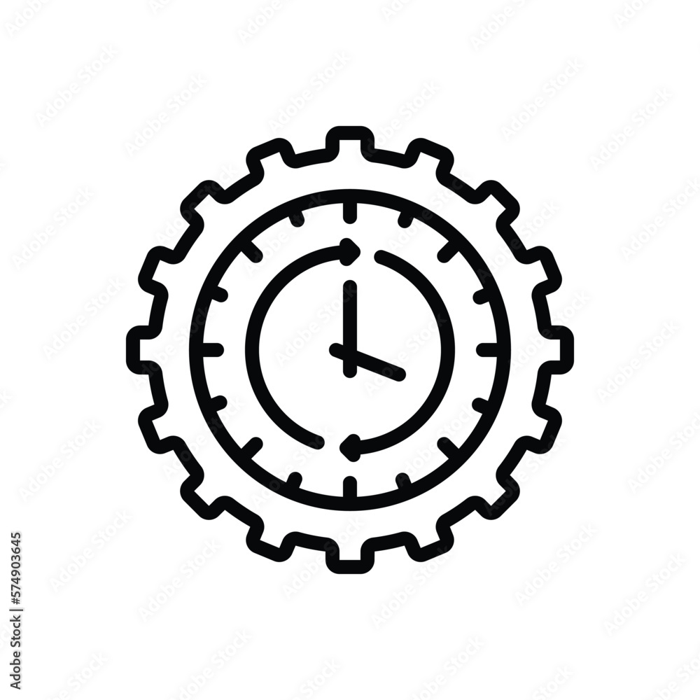 Black line icon for effective Black line icon for effective