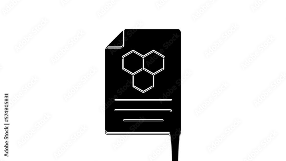 Black Honeycomb icon isolated on white background. Honey cells symbol. Sweet natural food. 4K Video motion graphic animation Black Honeycomb icon isolated on white background. Honey cells symbol. Sweet natural food. 4K Video motion graphic animation