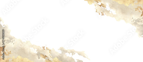 和　雲　金箔　水彩　背景　風景　ベクター