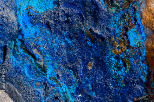 azurite stone detail photo