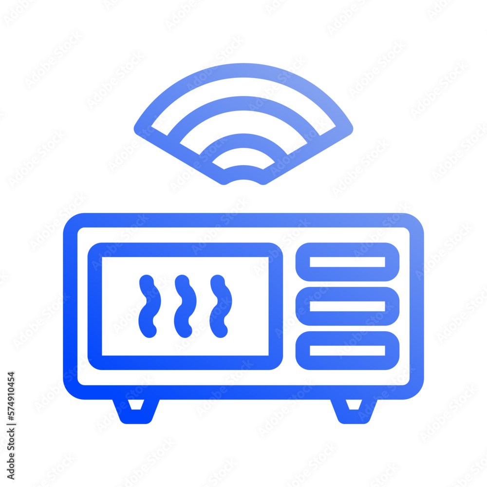 Icon Smart Microwave, e wallet, Internet of thing, wireless, Wi-Fi, signal. vector illustration. editable file Icon Smart Microwave, e wallet, Internet of thing, wireless, Wi-Fi, signal. vector illustration. editable file