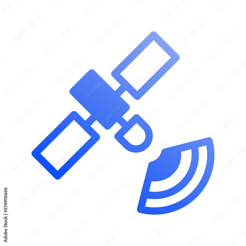 Icon satellite, signal, Internet of thing, wireless, Wi-Fi, signal. vector illustration. editable file