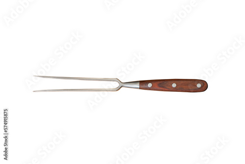 BBQ fork isolated on white background