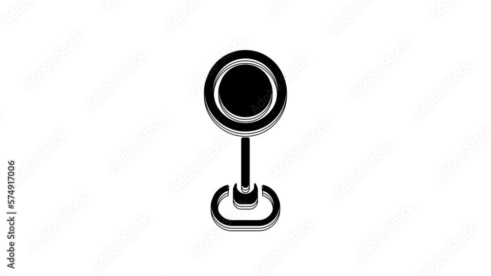 Black Road traffic sign. Signpost icon isolated on white background. Pointer symbol. Isolated street information sign. Direction sign. 4K Video motion graphic animation Black Road traffic sign. Signpost icon isolated on white background. Pointer symbol. Isolated street information sign. Direction sign. 4K Video motion graphic animation