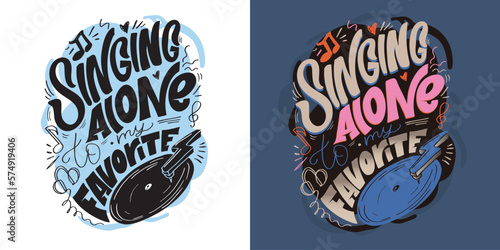 Hand drawn lettering phrase for gift card, poster and print design. Modern calligraphy celebration text.