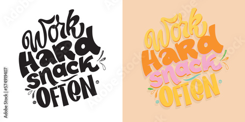 Hand drawn lettering phrase for gift card, poster and print design. Modern calligraphy celebration text.