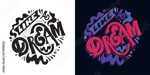 Hand drawn lettering phrase for gift card, poster and print design. Modern calligraphy celebration text.