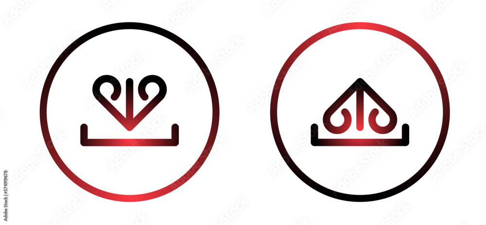 download and upload icon set download and upload icon set